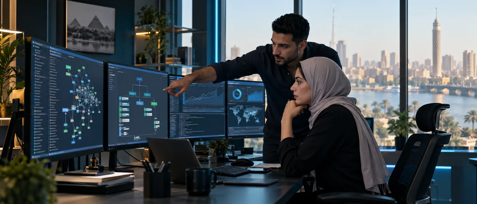 فريق شركة سيو في مصر ينفذ تدقيق SEO تقني للموقع وبنية الصفحات